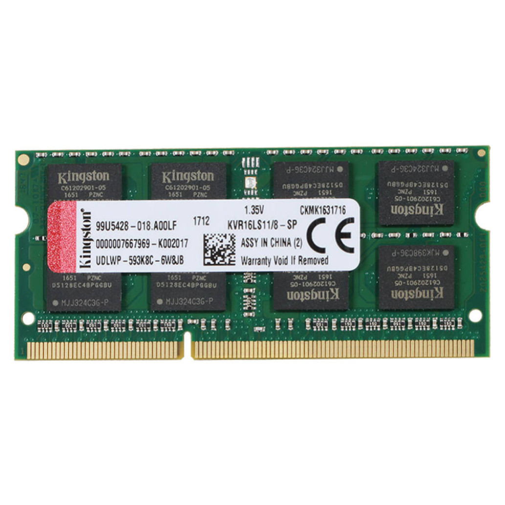 SO-DIMM DDR3L  8GB 1600MHz CL11 Single (1x8GB) KINGSTON 1,35V (KVR16LS11/ 8)