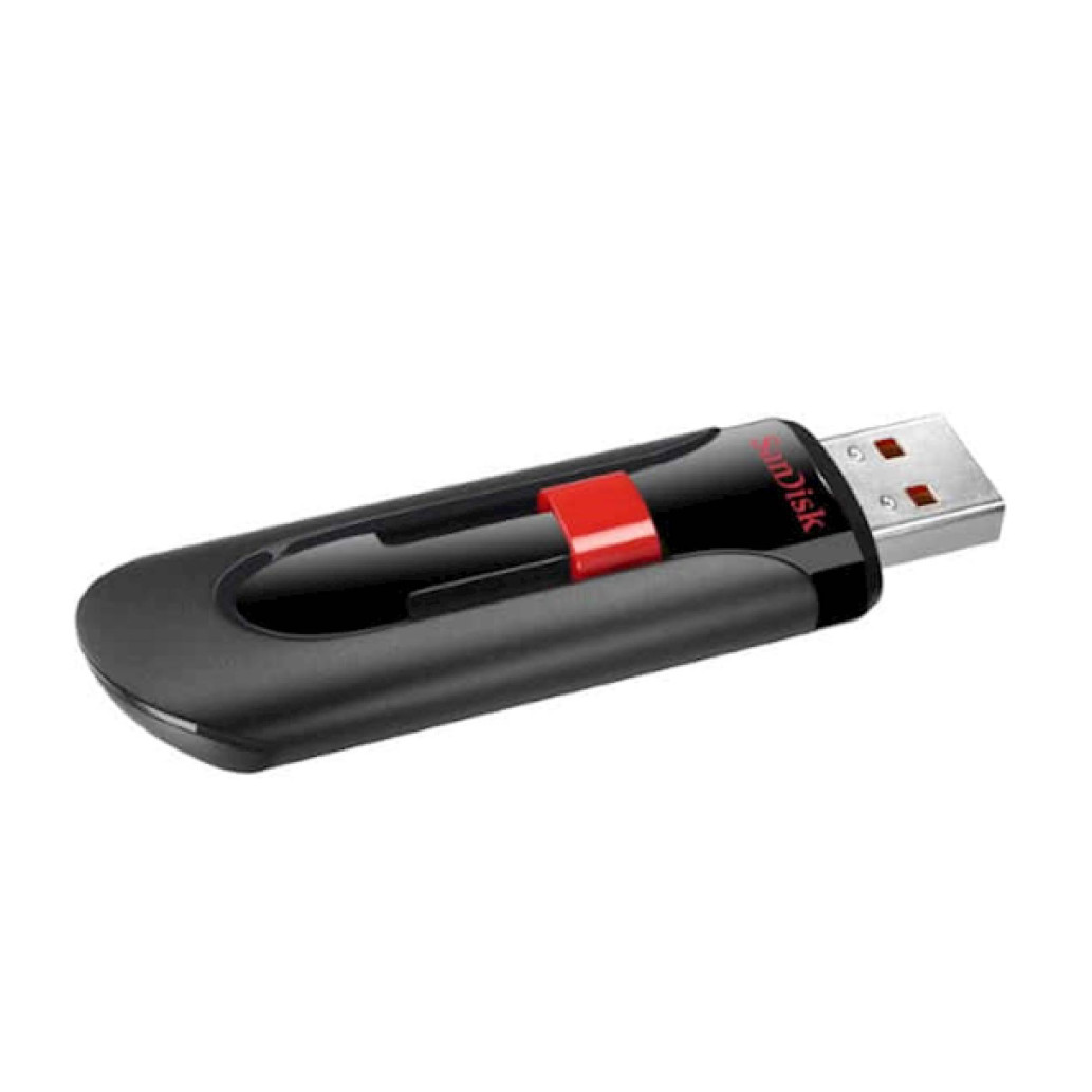 Spominski ključek 32GB USB 2.0 Sandisk Cruzer GLIDE 9MB/ s plastičen drsni črn rdeč (SDCZ60-032G-B35) 