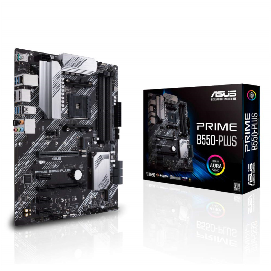 Osnovna plošča AM4 Asus PRIME B550-PLUS 2xM.2 PCIe4.0 USB 3.2 Gen2 USB-C