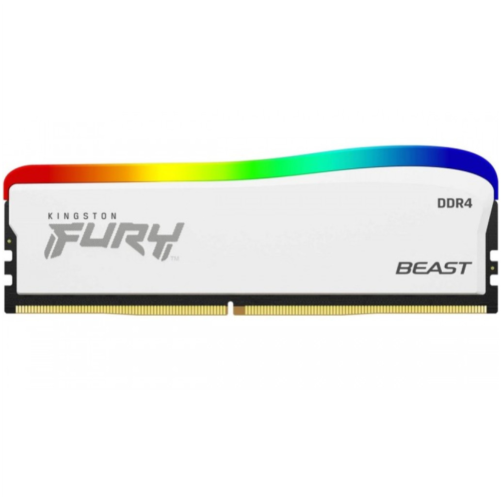 Pomnilnik - RAM DDR4 16GB 3200MHz CL17 Single (1x16GB) Kingston RGB Fury Beast XMP2.0 1,35V bela (KF432C16BWA/ 16)