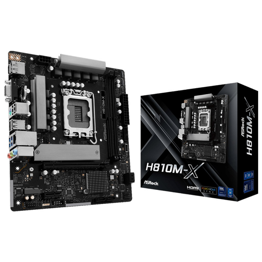 ASROCK H810M-X LGA1851 2xDDR5 mATX osnovna plošča
