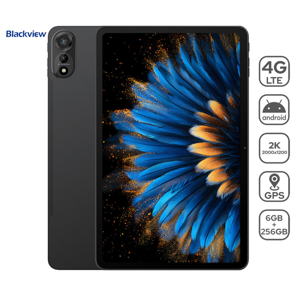 Tablični računalnik 31,2 cm (12,0 in) Blackview Mega 2 6GB 256GB LTE priložen ovitek Android črno-siva ()