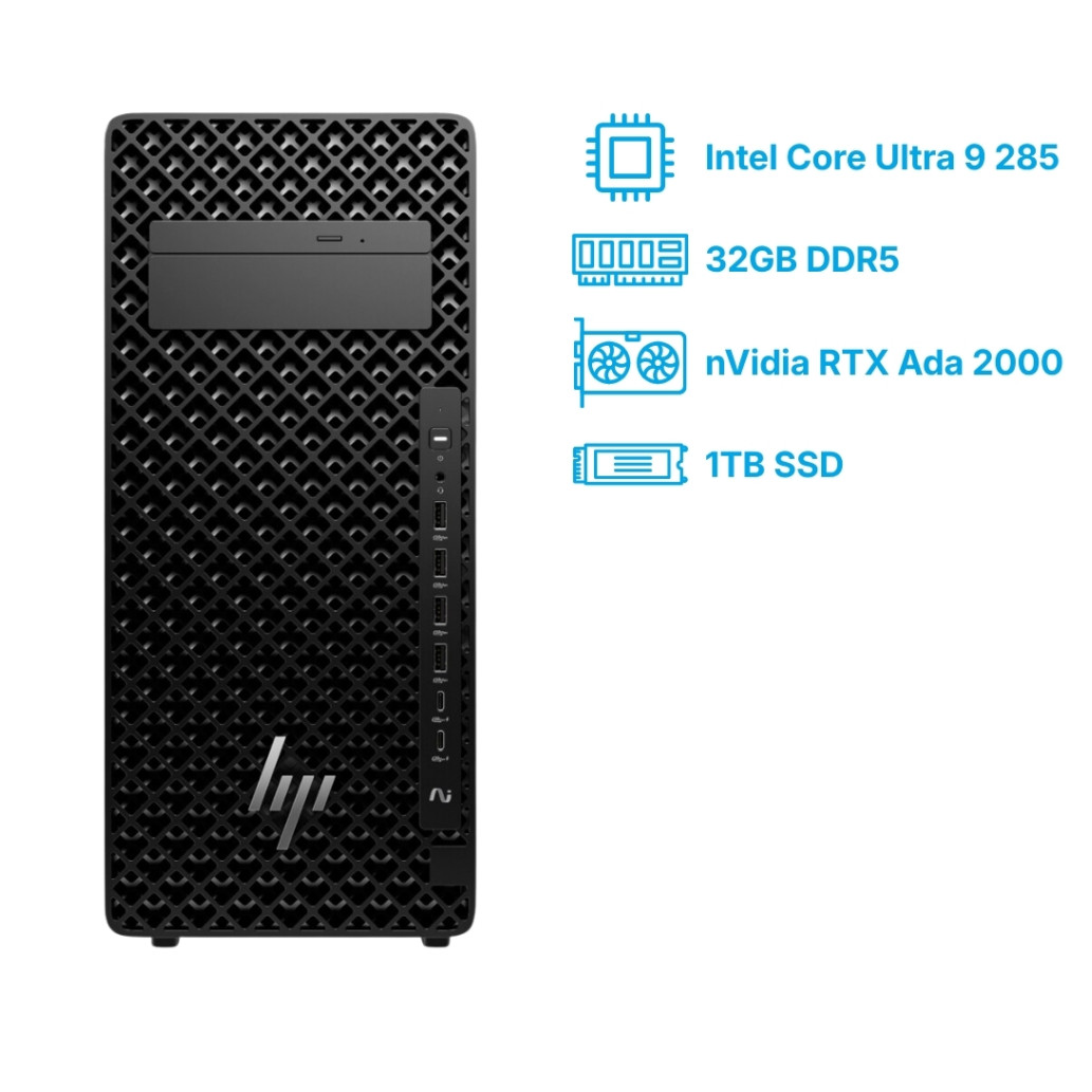 Delovna postaja HP Tower HP Z2 G1i Ultra 9-285/ W880/ 32GB/ 1TB/ RTX 2000 Ada-16GB 4xmDP / 700W-92%/ Win11Pro (A40NPET#ABB)