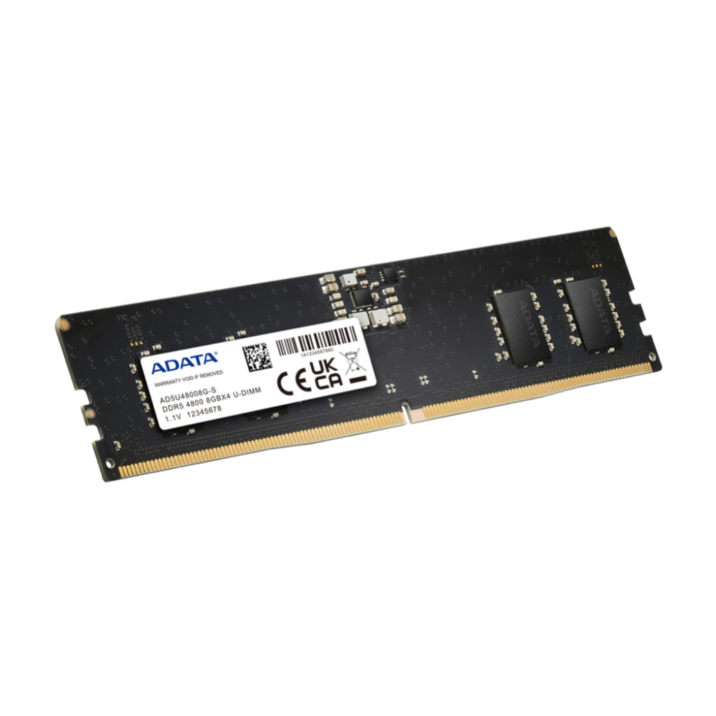 DDR5 8GB 4800MHz CL40 Single (1x 8GB) Adata Value 1,1V (AD5U48008G-S)