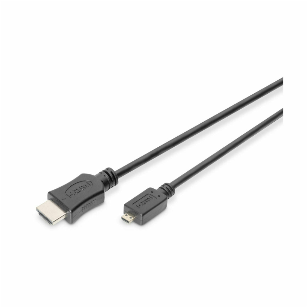 Kabel HDMI/ HDMI micro  2,0m 4K@60Hz črn (AK-330109-020-S)
