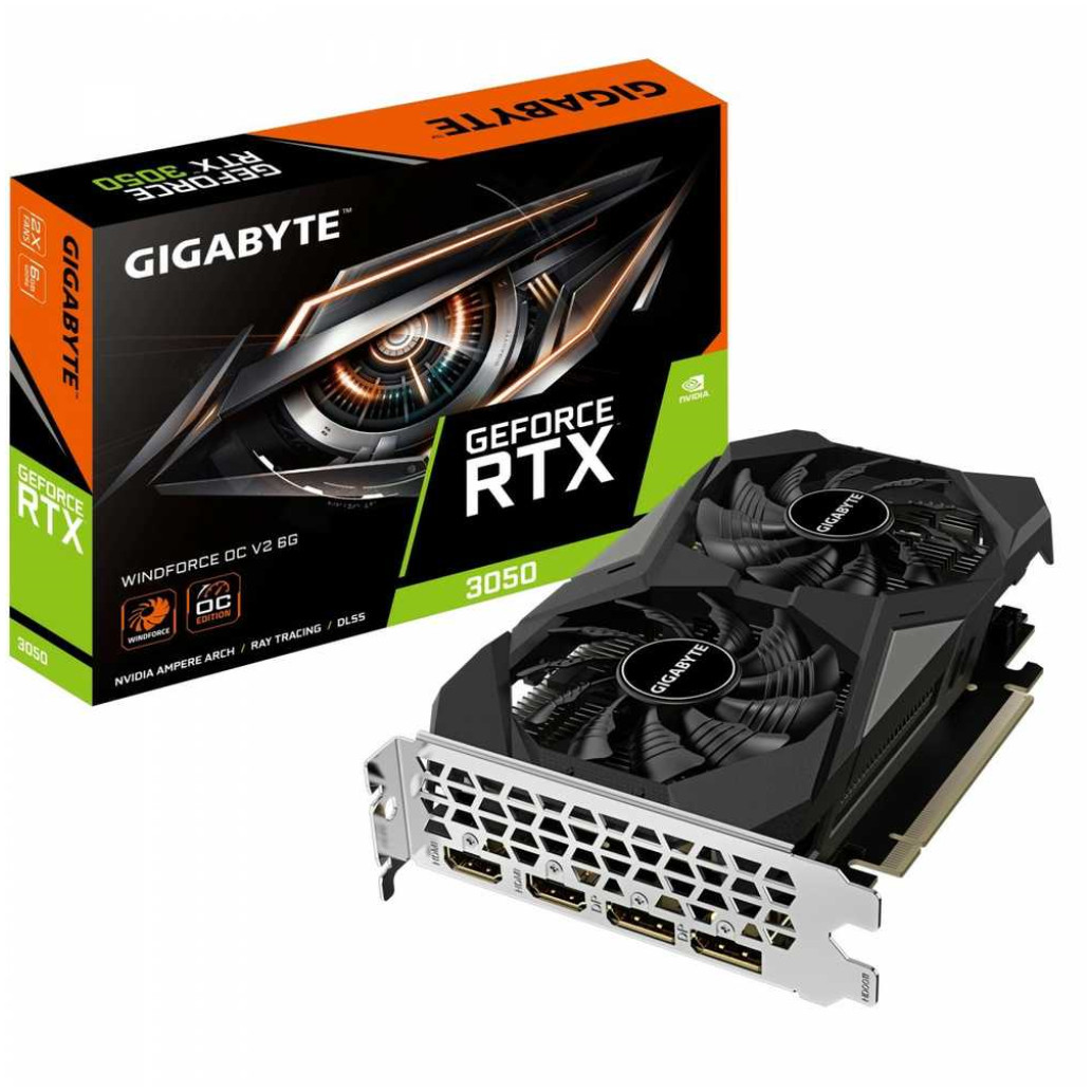 Grafična kartica nVidia RTX3050 GigaByte Windforce OC V2 - 6GB GDDR6 (GV-N3050WF2OCV2-6GD)