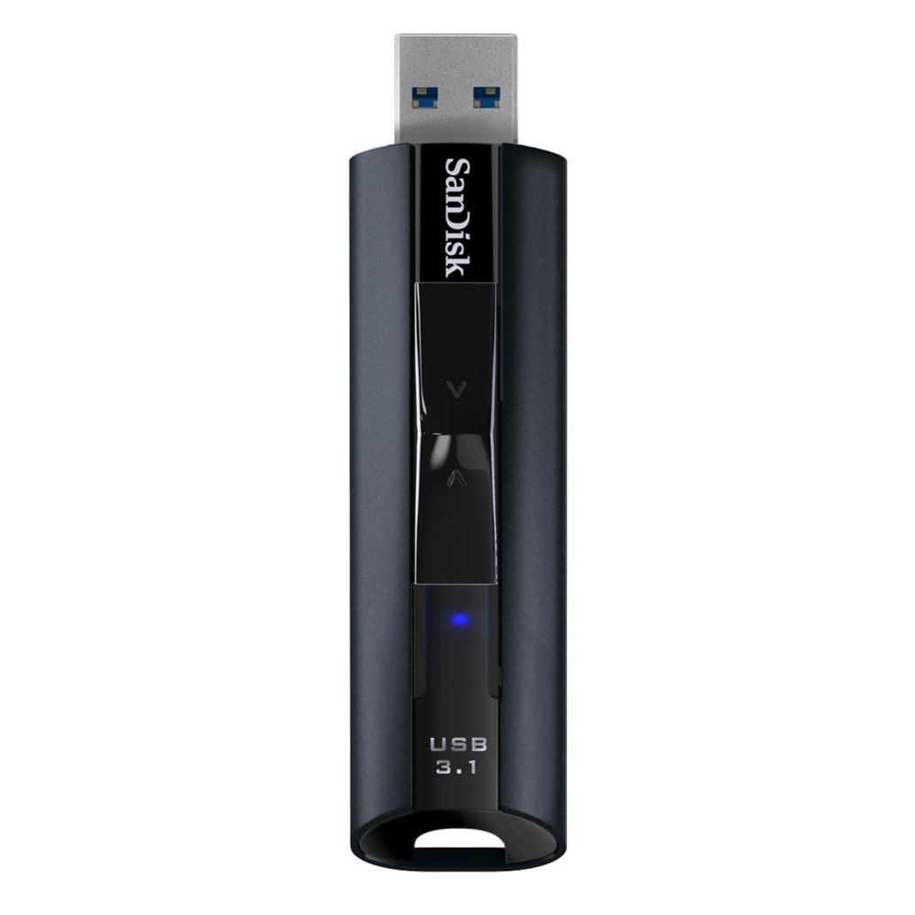 Spominski ključek 128GB USB 3.2 Sandisk Extreme PRO 420MB/ s 380MB/ s aluminij drsni črn (SDCZ880-128G-G46) 