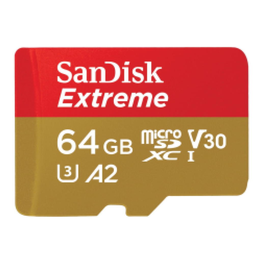 Spominska kartica SDHC-Micro 64GB Sandisk Extreme Pro Extreme 170MB/s/170MB/s U3 V30 UHS-I +adapter (SDSQXAH-064G-GN6AA)