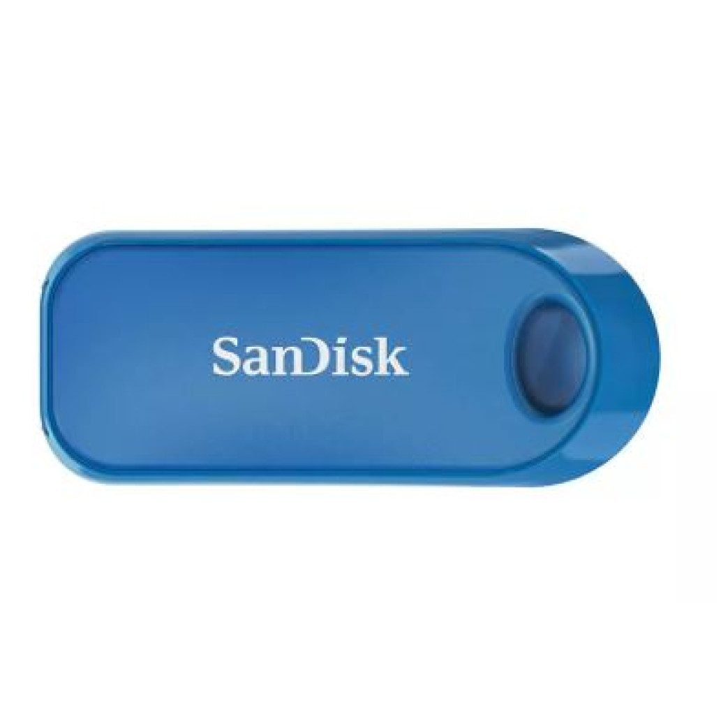 Spominski ključek 32GB USB 2.0 Sandisk Cruzer SNAP - plastičen/ drsni/ moder (SDCZ62-032G-G35B)