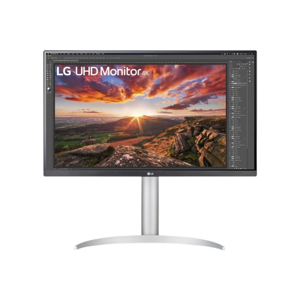 Monitor LG 68,6 cm (27,0in) 27UP85NP-W 3840x2160 IPS 5ms 2xHDMI DisplayPort USB-C 90W 2xUSB3.0 Pivot Zvočniki 2x5W  FreeSync HDR400