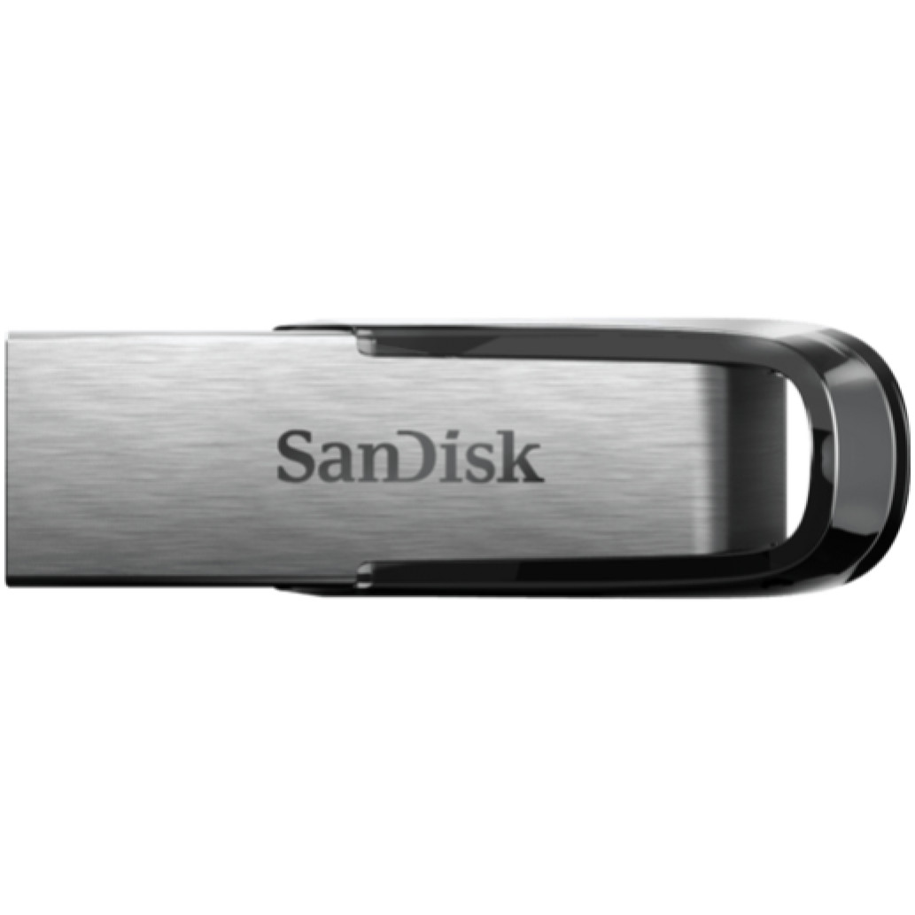 Spominski ključek 64GB USB 3.0 Sandisk Ultra Flair 150MB/ s - kovinski/ brez pokrovčka/ črn-srebrn (SDCZ73-064G-G46)