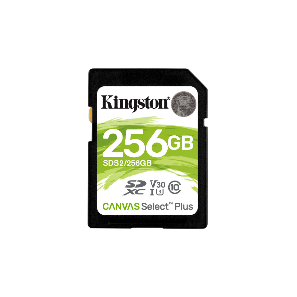 Spominska kartica SDXC 256GB Kingston Canvas Select Plus 100MB/ s/ 85MB/ s U3 V30 UHS-I (SDS2/ 256GB)