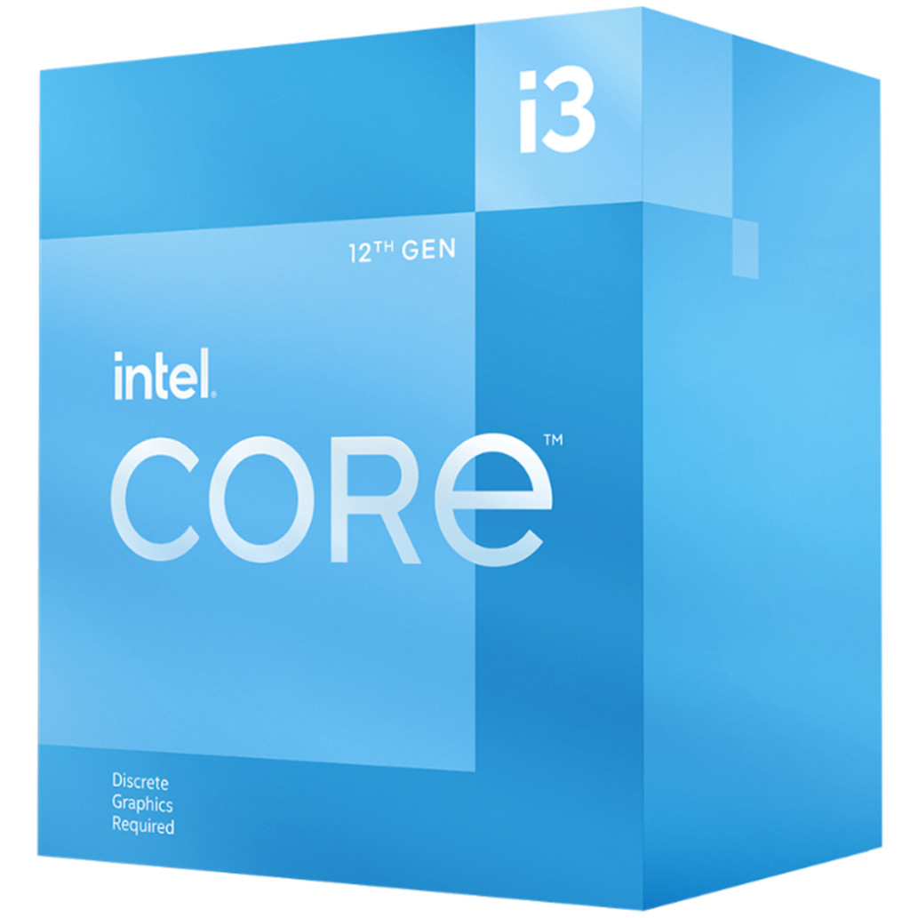 Procesor  Intel 1700 Core i3 12100F 4C/ 8T 3.3GHz/ 4.3GHz BOX 60W - brez grafika, hladilnik priložen