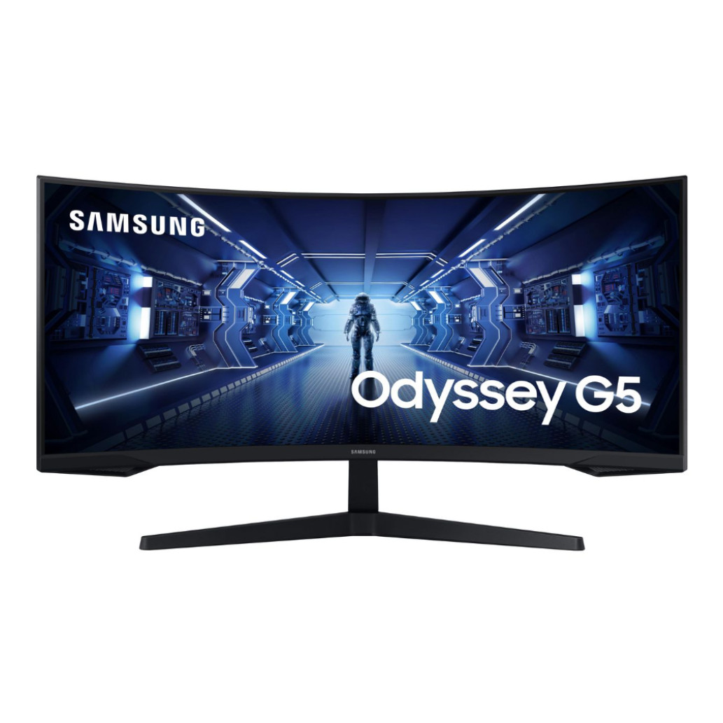 Monitor Samsung 86,4 cm (34,0in) C34G55TWWP 3440x1440 Curved Gaming 165Hz VA 1ms HDMI DisplayPort  FreeSync Premium HDR10 OdysseyG5