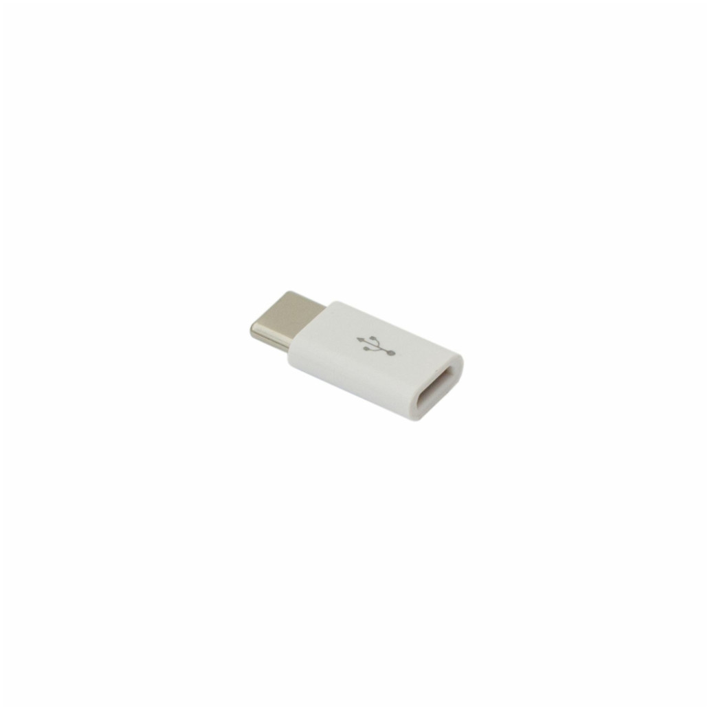 Adapter USB-C => microUSB(ž) 2.0 SBOX bel (AD.USB-C W/ R)