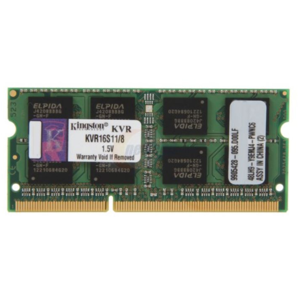 SO-DIMM Pomnilnik - RAM DDR3  8GB 1600MHz CL11 Single (1x8GB)  Kingston (KVR16S11/ 8)