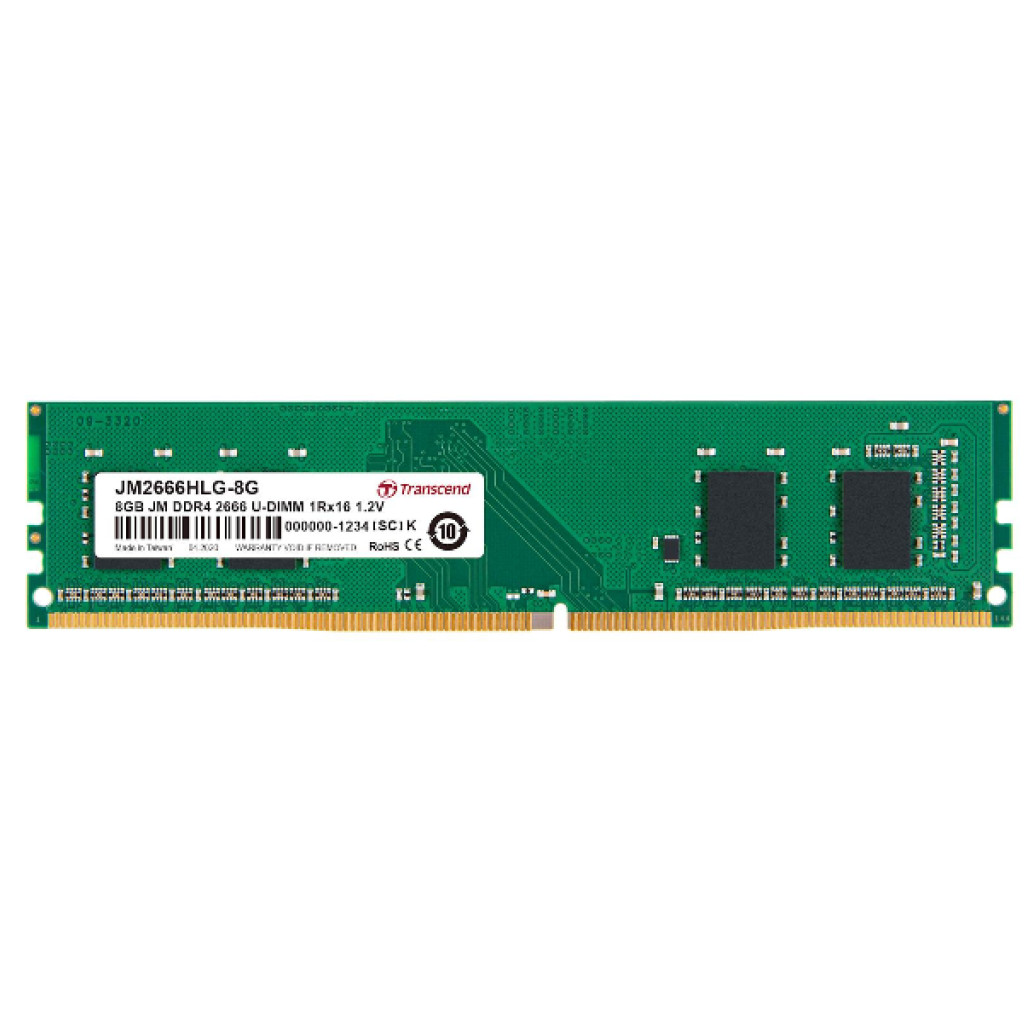 Pomnilnik - RAM DDR4 8GB 2666MHz CL19 Single (1x 8GB) Transcend Value 1,2V (JM2666HLG-8G)