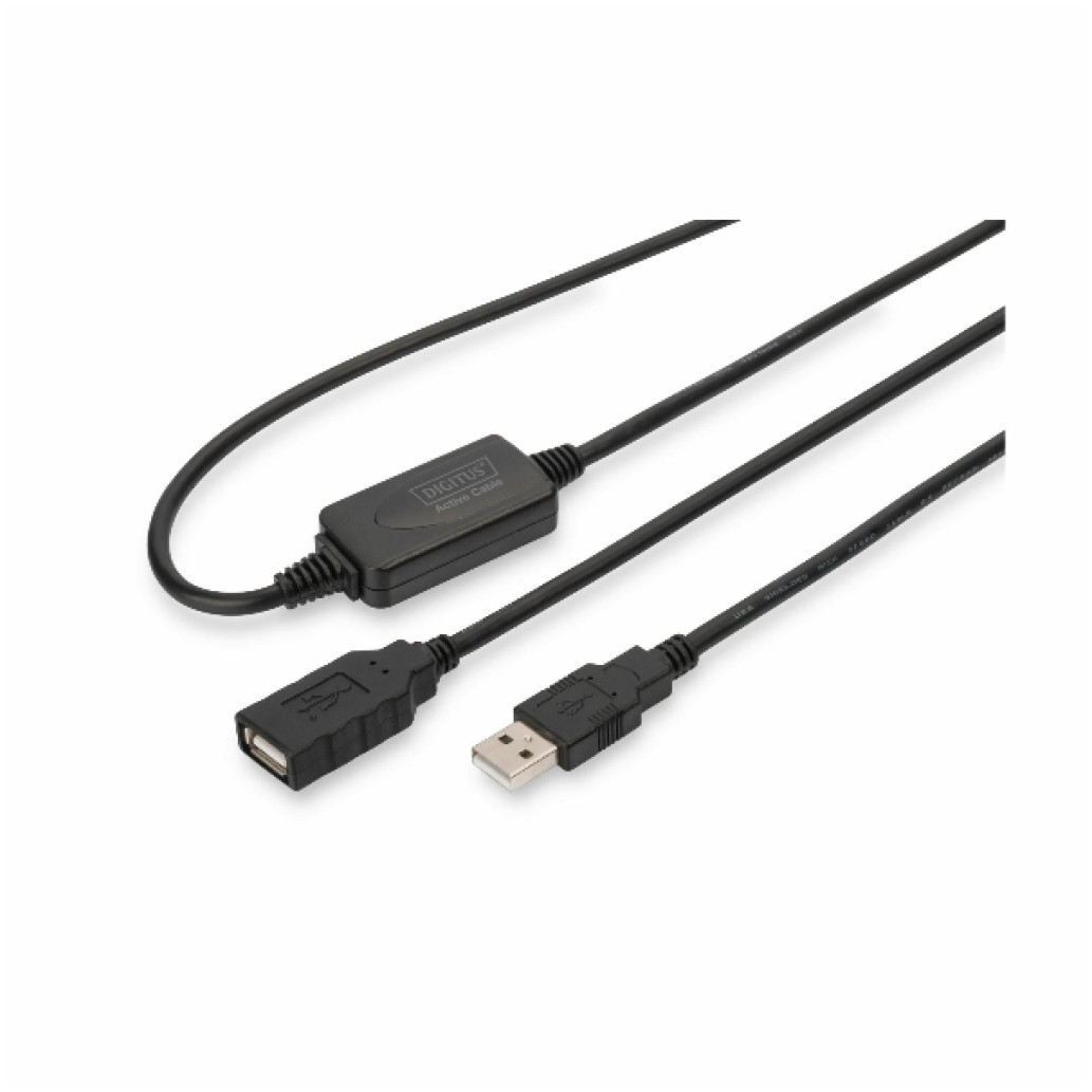 Kabel USB ojačevalnik s kablom 10,00m - aktivni Digitus DA-73100-1