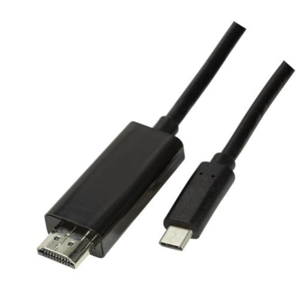 Kabel USB-C 3.2 Gen1 => HDMI 2.0 1,8m UHD 4K@60HZ črn Logilink (UA0329) Kabel USB-C