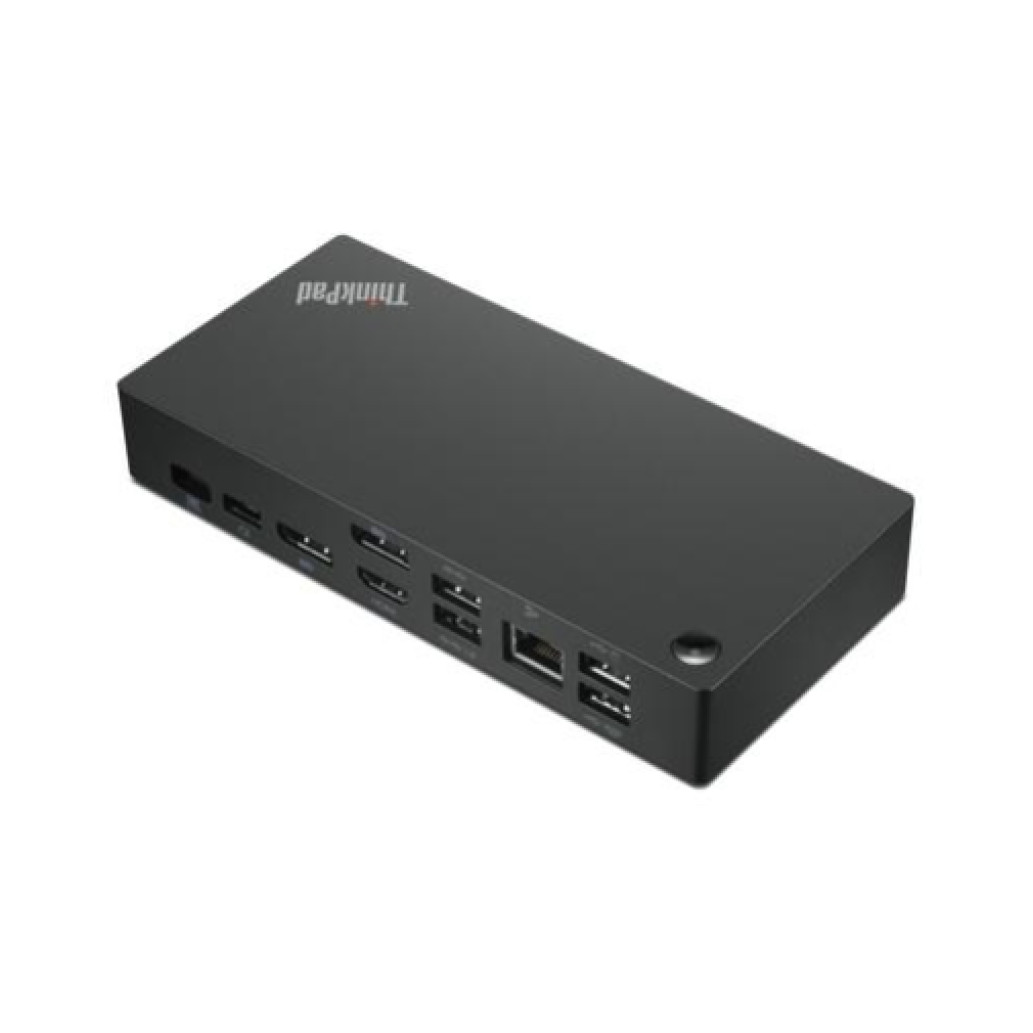 Priklopna postaja USB-C => Lenovo ThinkPad Universal 2xDisplayPort HDMI 3xUSB3.2 2xUSB2.0 USB-C 90W 1xRJ45 Stikalo za vklop (40AY0090EU)