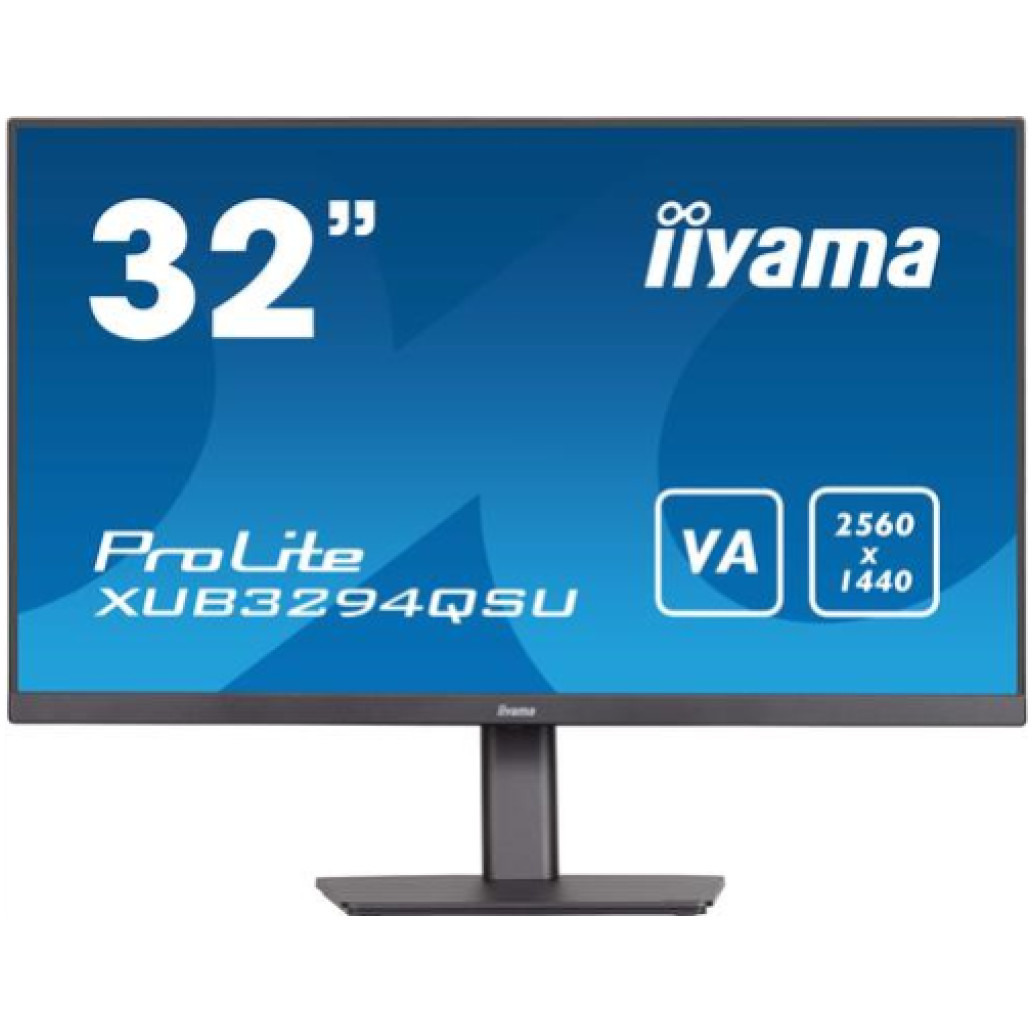 Monitor Iiyama 80 cm (31,5in) XUB3294QSU-B1 2560x1440 75Hz VA 4ms HDMI DisplayPort 2xUSB3.0 Pivot  sRGB96% ProLite