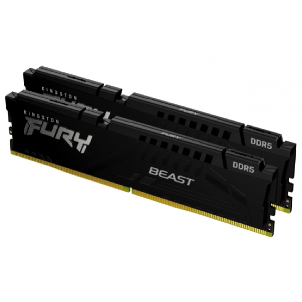 DDR5 32GB 5600MHz CL40 KIT (2x16GB) Kingston Fury Beast XMP3.0 1,25V črna (KF556C40BBK2-32)