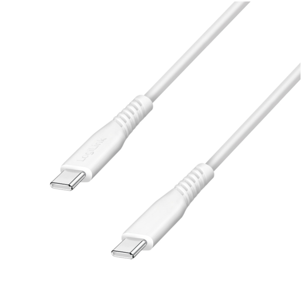 Kabel USB-C (m) => USB-C (m) 2.0 0,50m 60W 3A/20V 480Mbps bel LogiLink (CU0261)