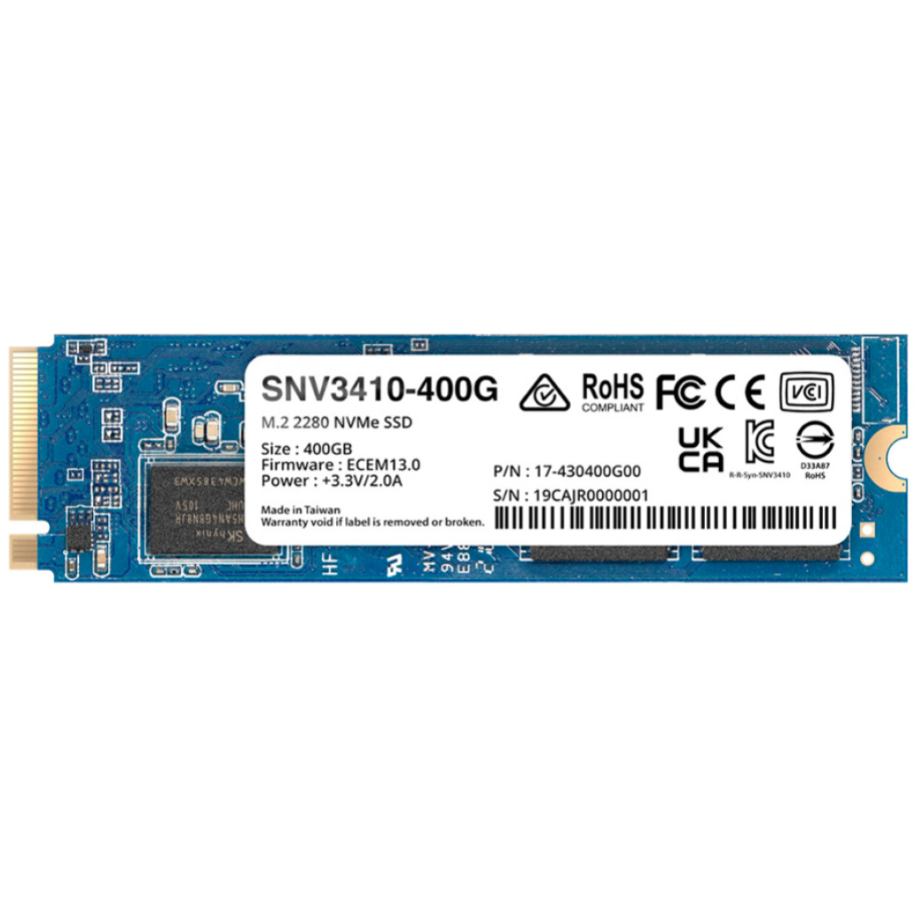 Disk SSD  M.2 80mm PCIe  400GB Synology SNV3410-400G