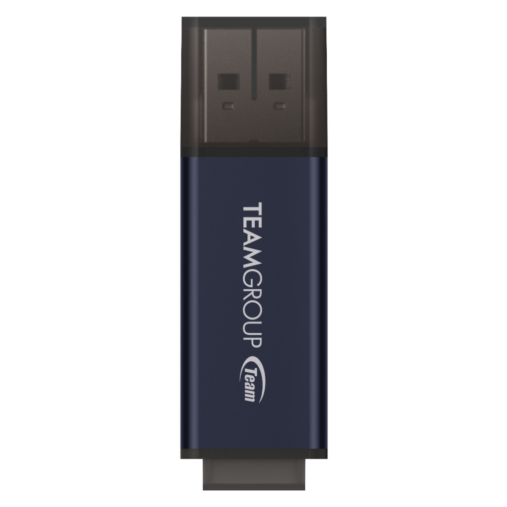 Spominski ključek 256GB USB 3.2 Teamgroup C211 100MB/ s aluminij s pokrovčkom sivo-moder (TC2113256GL01)