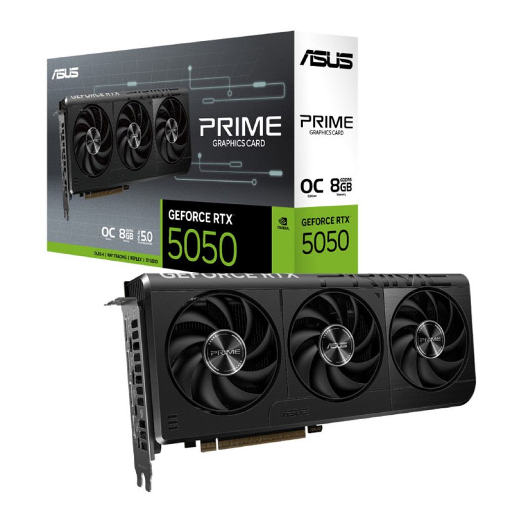 Grafična kartica ASUS Prime GeForce RTX 5050 OC, 8GB GDDR6, PCI-E 5.0 PRIME-RTX5050-O8G