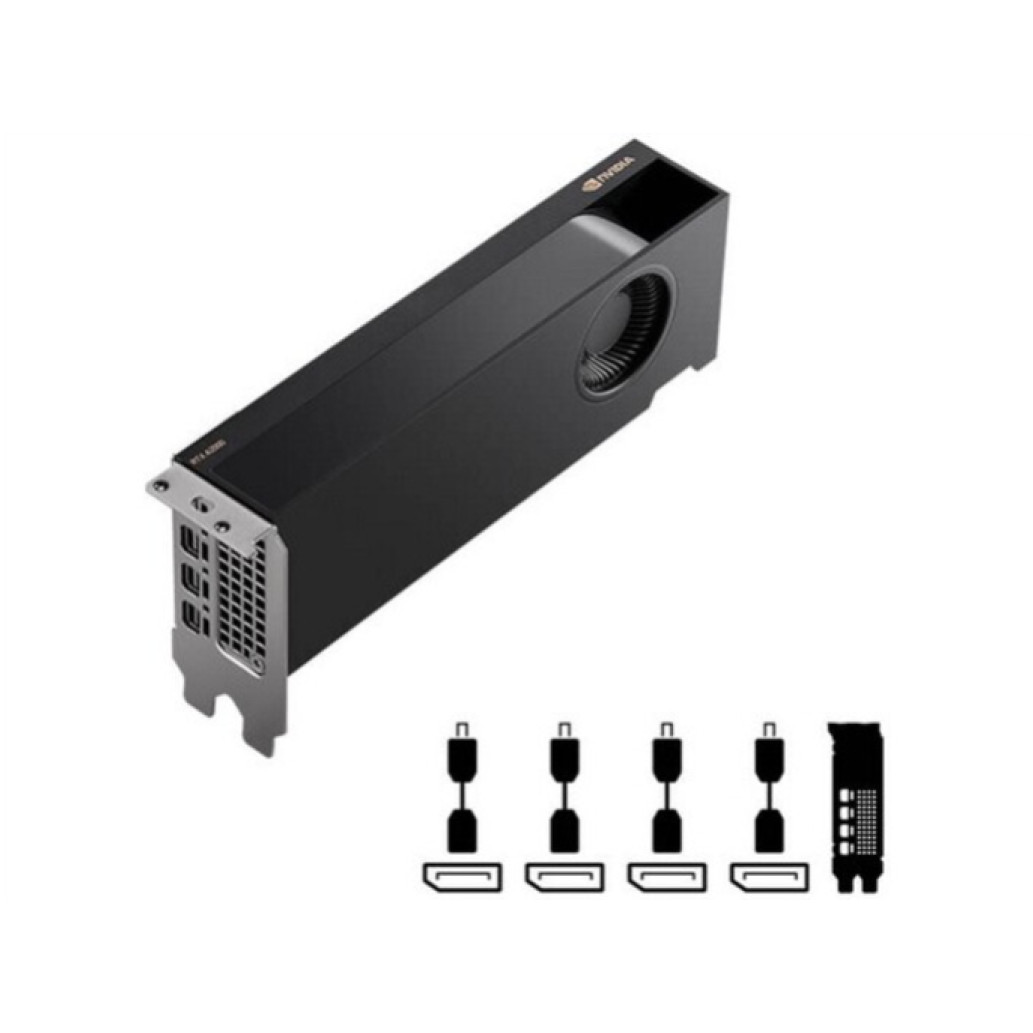Grafična kartica RTX A2000 PNY - 12GB GDDR6 ECC  | 4xmDP LowProfile + Adapterji (VCNRTXA2000-12GB-PB)