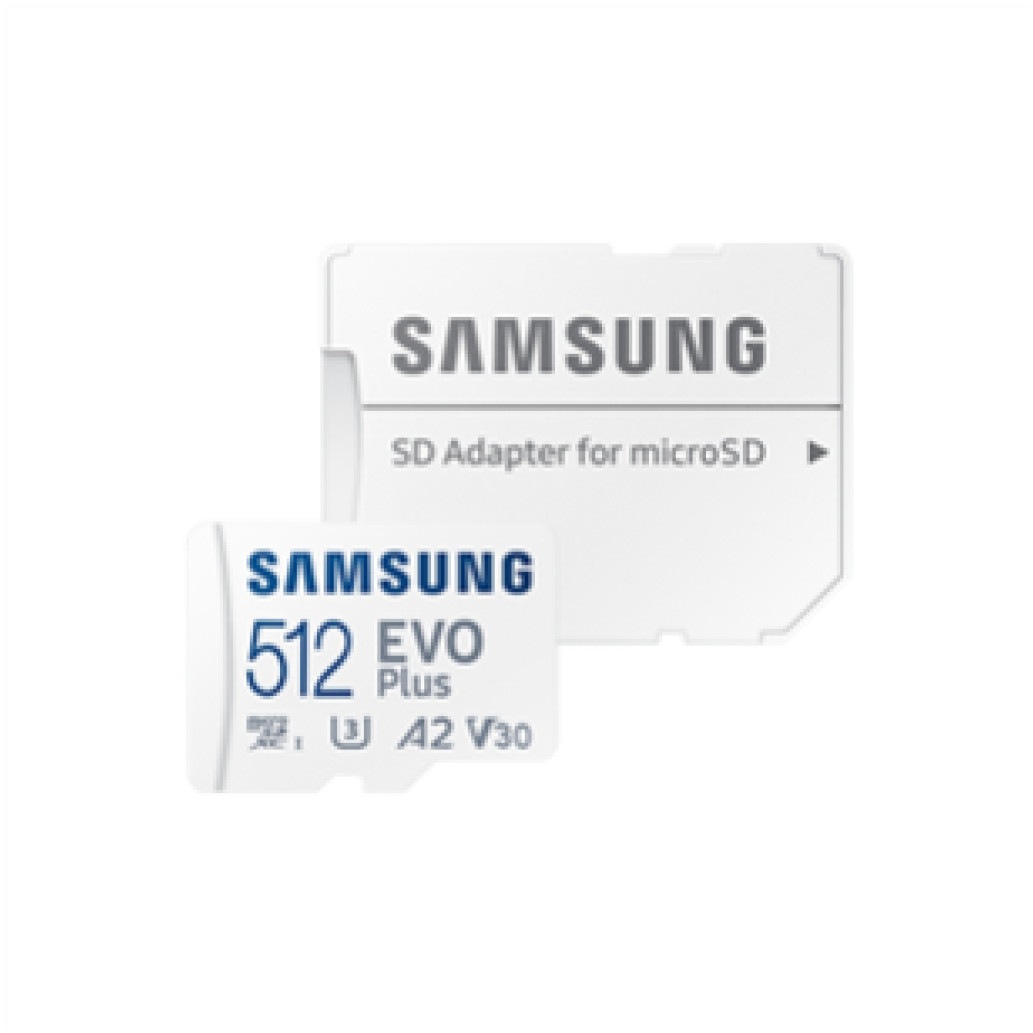 Spominska kartica SDXC-Micro 512GB Samsung Evo Plus 130MB/ s/ 90MB/ s U3 V30 UHS-I +adapter (MB-MC512KA/ EU)