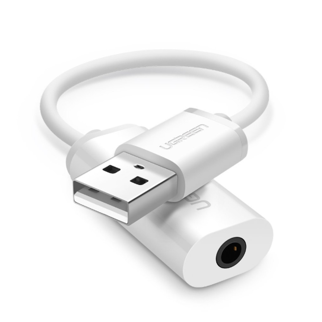 Zvočna kartica USB2.0 SB Ugreen adapter za zvok USB-A na 1x3.5 mm Aux Bel