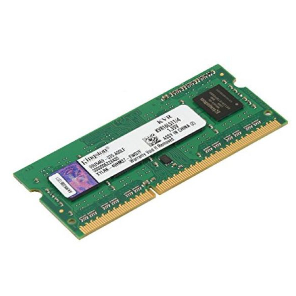 SO-DIMM DDR3L  4GB 1600MHz CL11 Single (1x4GB) Kingston 1,35V (KVR16LS11/ 4)