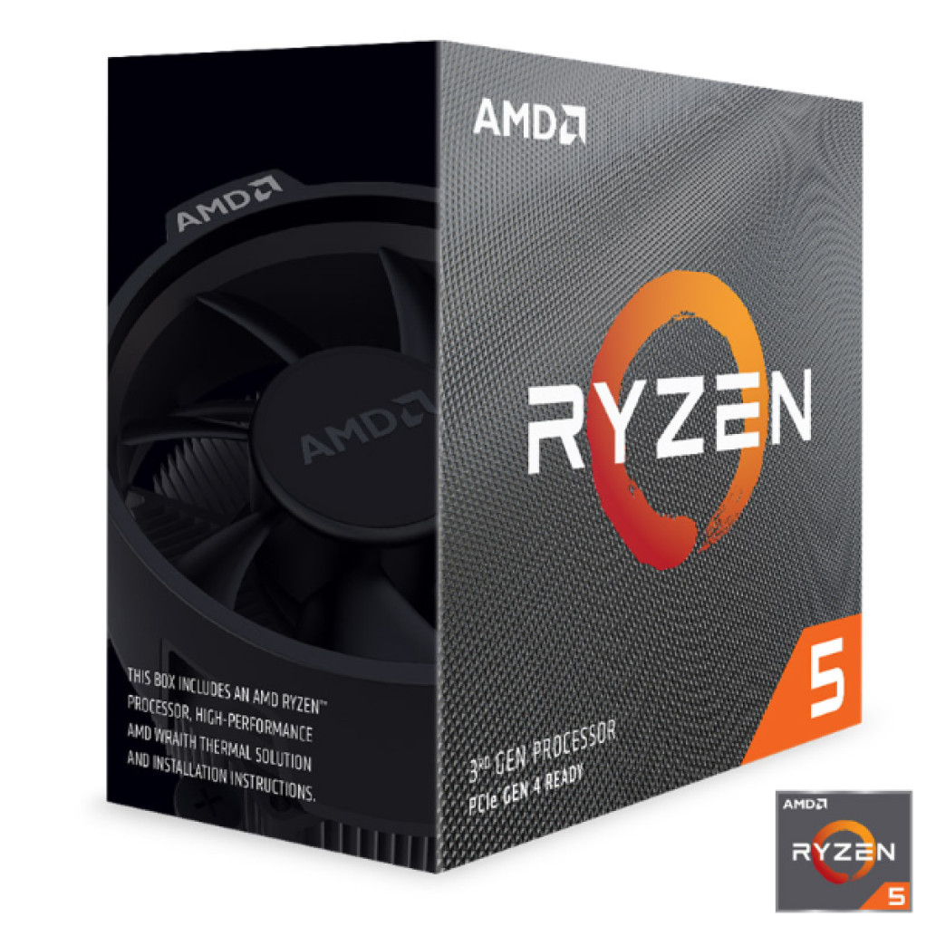 Procesor AMD Ryzen 5 3600 6-jedr 3,6GHz 32MB 65W Box  - Wraith Stealth hladilnik