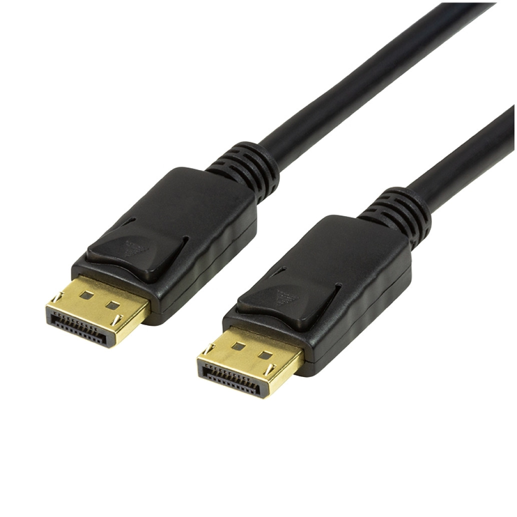 Kabel DisplayPort (m) => DisplayPort (m) 2,0m LogiLink dvojno oklopljen pozlačeni konektorji V1.4 8K@60Hz (CV0120)