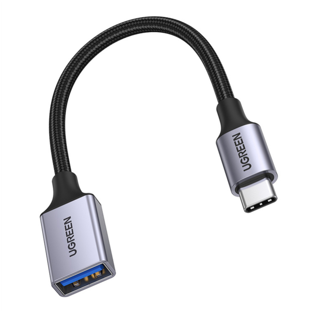 Adapter USB-C => USB 3.0 (ž) kabel 0,15m Ugreen OTG črn US378 (15305)