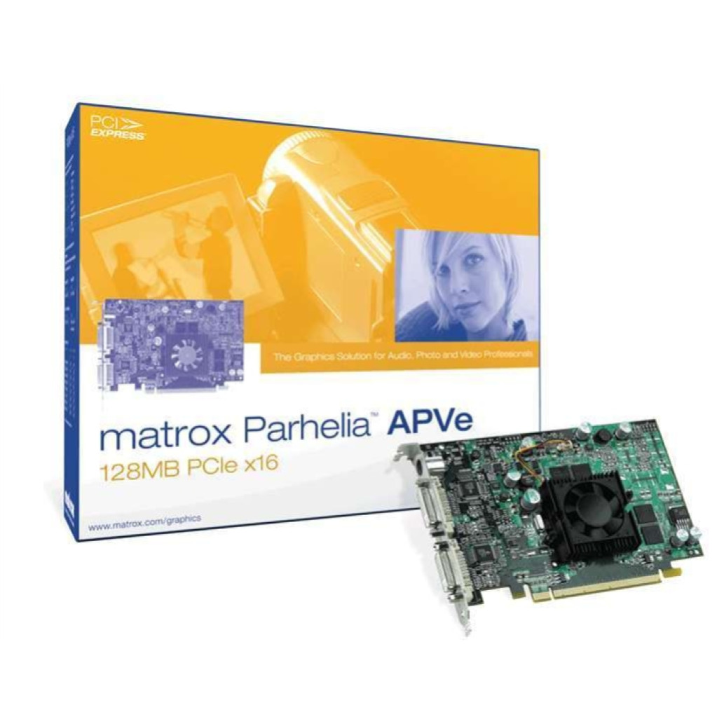Grafična kartica Matrox Parhelia APVe - 128Matična - Osnovna plošča Pomnilnik - RAM DDR  | 2xDVI (Parhelia-512)