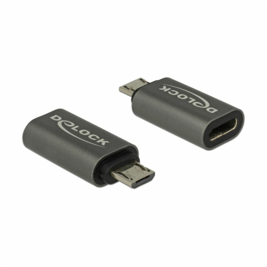 Adapter USB micro-B => USB-C (ž) Delock USB 2.0 (65927)