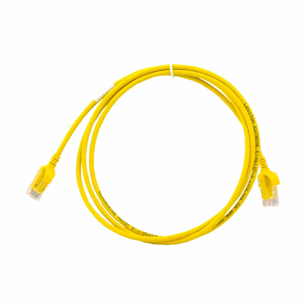 KABEL PATCH UTP Cat 6 1,50m Leviton rumen (136-6H460-05Y)