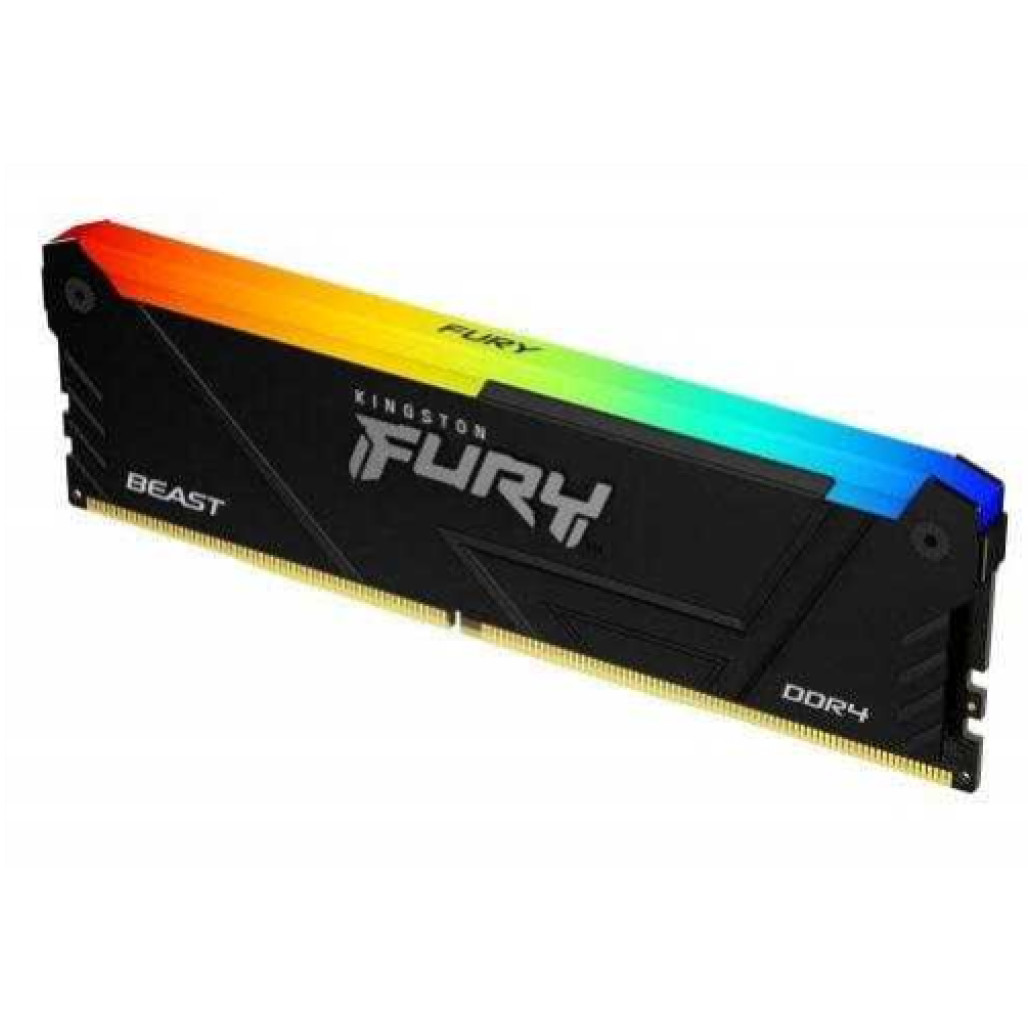 Pomnilnik - RAM DDR4 16GB 3200MHz CL16 Single (1x16GB) Kingston RGB Fury Beast XMP2.0 1,35V Fury črna (KF432C16BB12A/ 16)