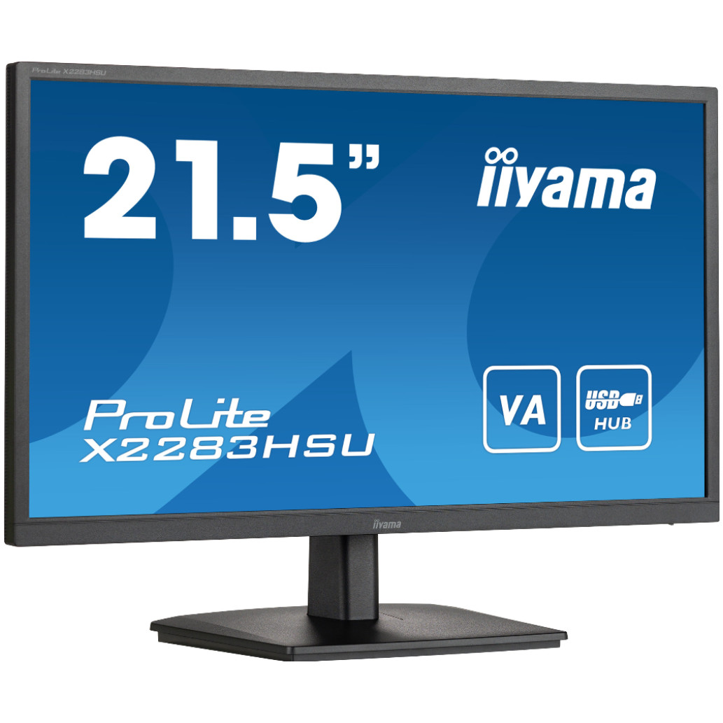 Monitor Iiyama 54,6 cm (21,5in) X2283HSU-B1 1920x1080 75Hz VA 1ms HDMI DisplayPort 2xUSB2.0 Zvočniki  sRGB99% FreeSync