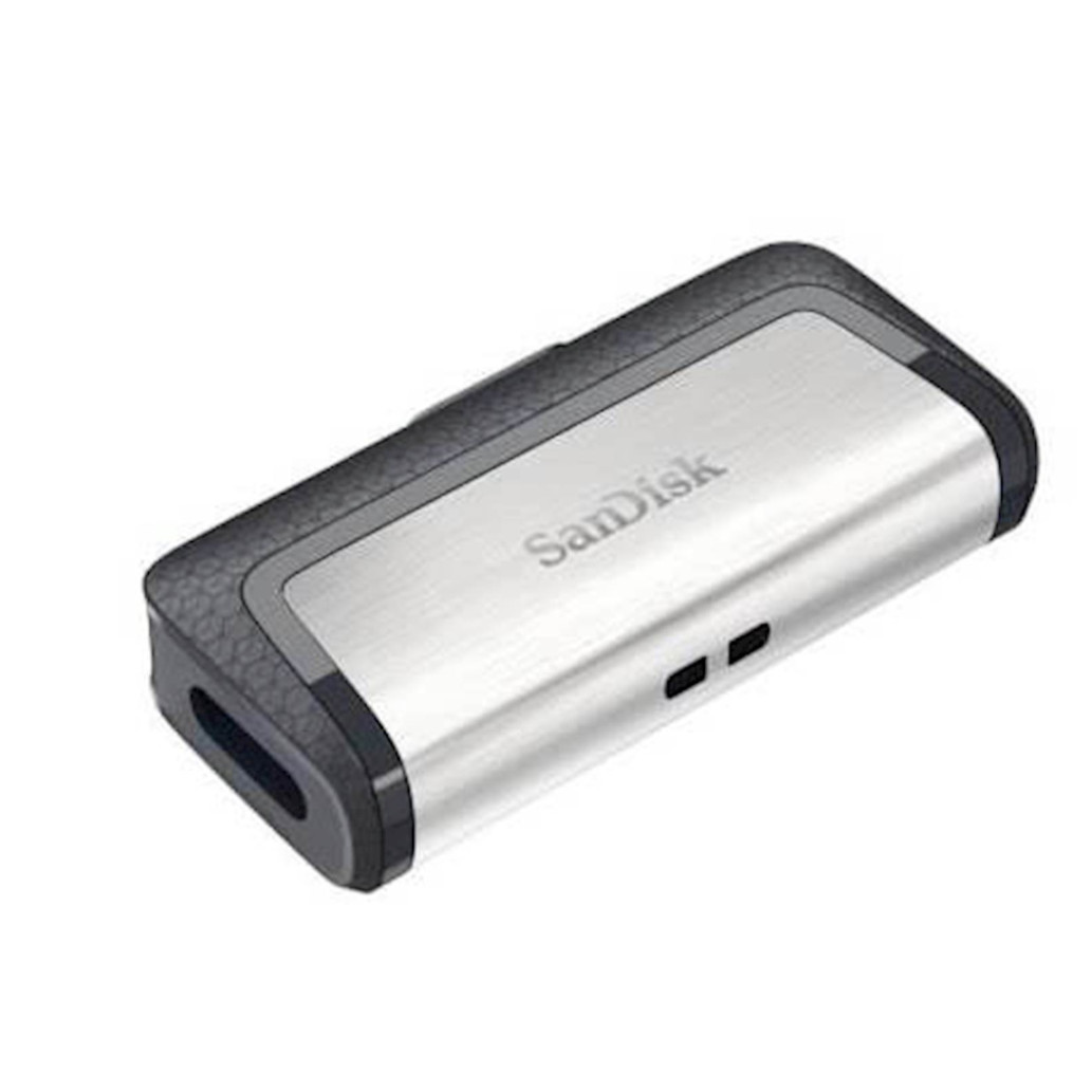 Spominski ključek 128GB USB 3.2/ USB-C Sandisk Ultra Dual 150MB/ s plastičen drsni srebrno-črn (SDDDC2-128G-G46)