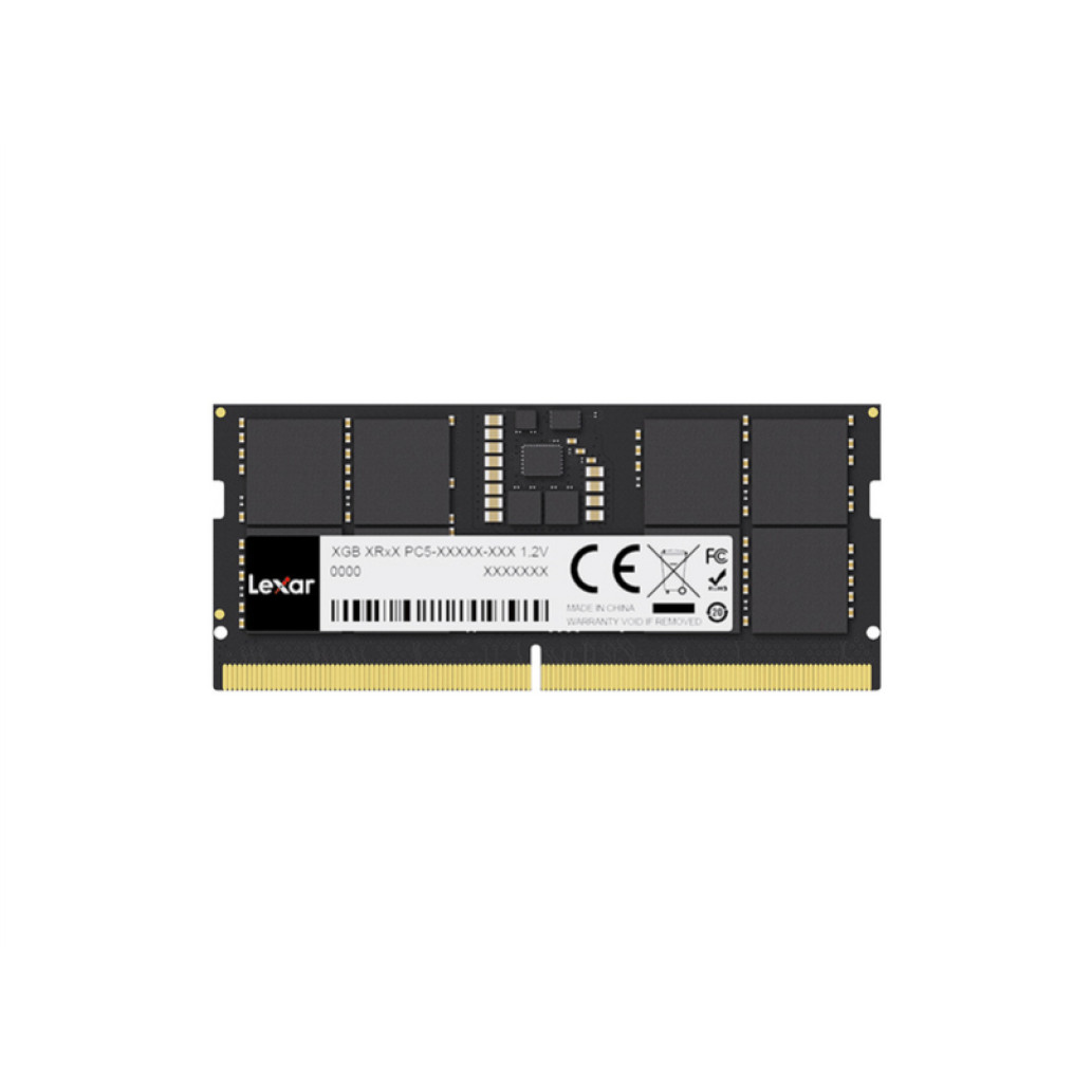 SO-DIMM DDR5 16GB 4800MHz CL40 Single (1x16GB) Lexar - 1,1V črna (LD5DS016G-B4800GSST)