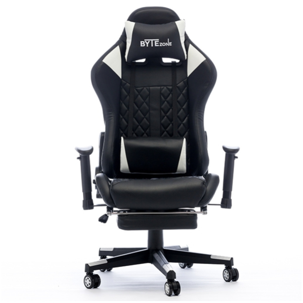 Stol gaming Bytezone Cobra črn bel  (BZ5934B)