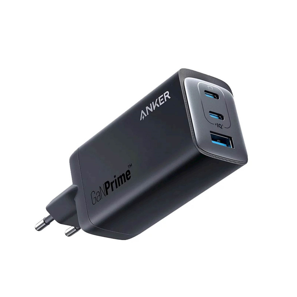 Hišni polnilec 100-240V => 2x USB-C 1x USB-A 120W Anker 737 GaNPrime črn (A2148313) 