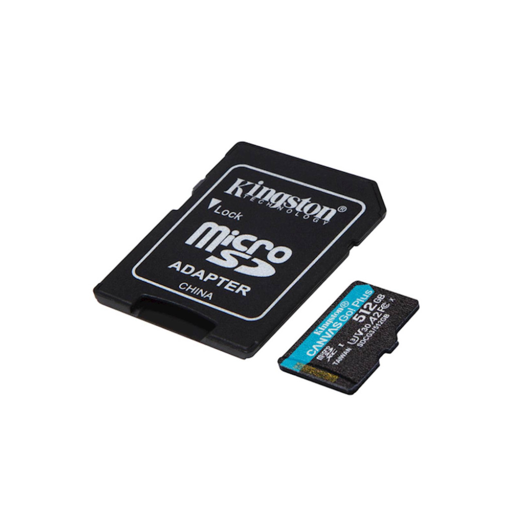 Spominska kartica SDXC 512GB Kingston GO 170MB/ s/ 90MB/ s U3 V30 UHS-I +adapter (SDCG3/ 512GB)