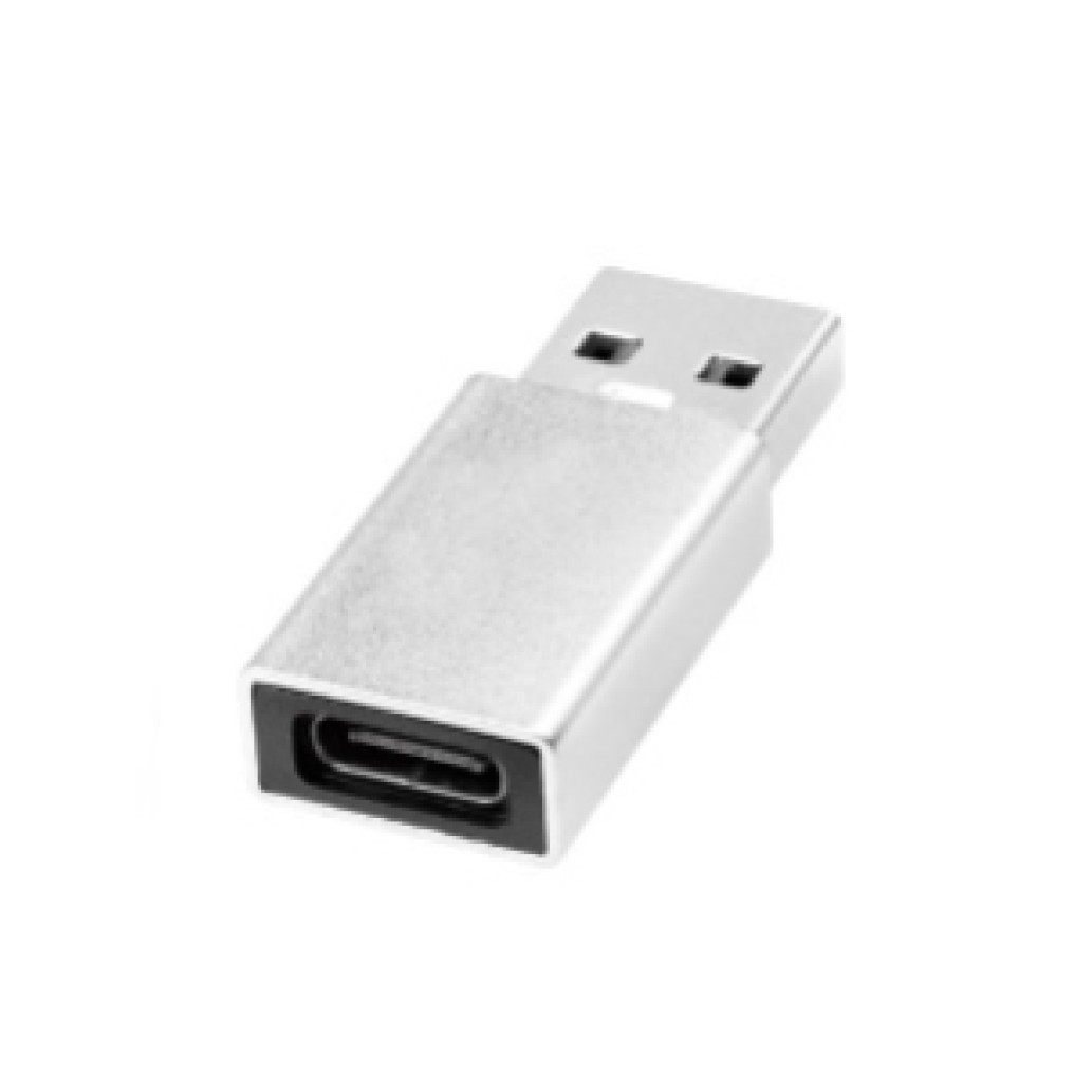 Adapter USB-A => USB-C (ž) 3.2 Gen1 SuperSpeed LogiLink, srebrn (AU0056)