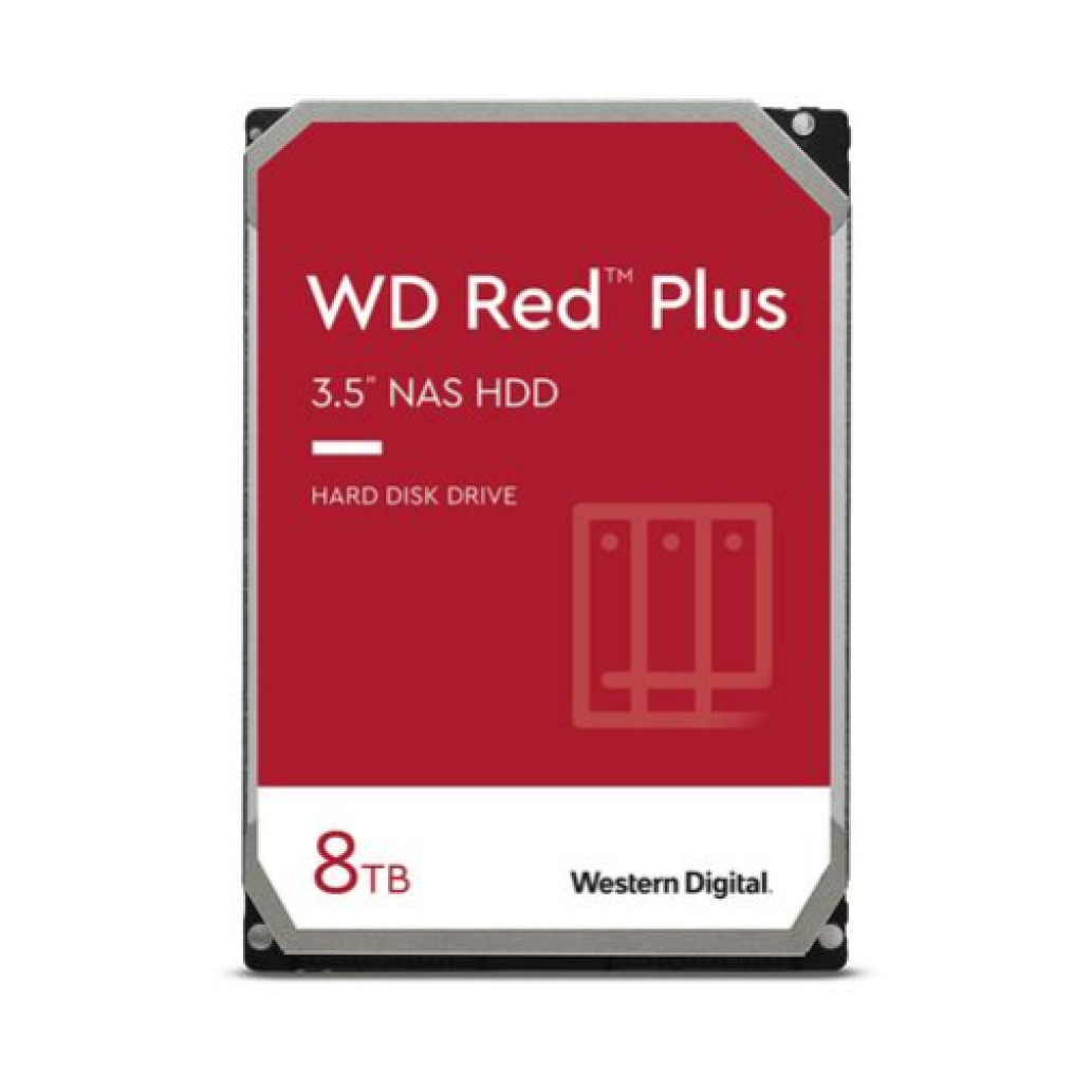 Trdi disk 8TB SATA3 WD80EFZZ 6Gb/ s 128MB 5.640 Red PLUS - primerno za NAS