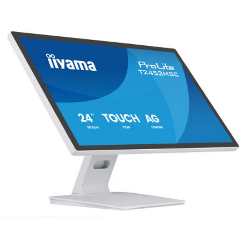 Monitor touch Iiyama 61 cm (24,0 in) T2452MSC-W1AG 1920x1080 POS 100Hz IPS 5ms HDMI DisplayPort 2xUSB3.2 Zvočniki  7H ProLite interaktivni monitor